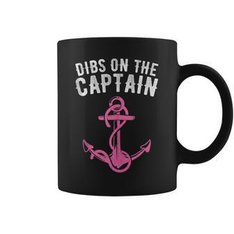 Funny Captain Wife Dibs On The Captain Tank Coffee Mug - Thegiftio UK