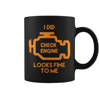 Funny Car Auto Check Engine Light For Mom Coffee Mug | Mazezy