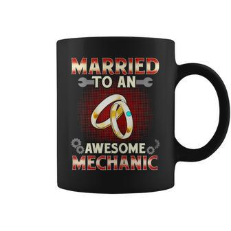 Funny Car Repair Wife Married To An Awesome Mechanic Gift For Womens Coffee Mug | Mazezy