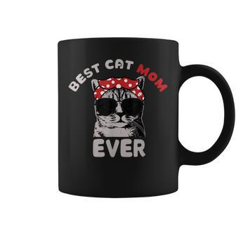 Funny Cat Best Cat Mom Ever Meow With My Cat For Women Coffee Mug - Thegiftio UK