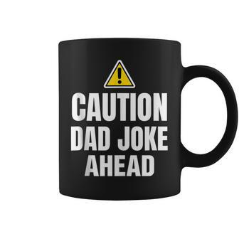 Funny Caution Father Joke Loading Jokes Dad Fathers Day Coffee Mug - Thegiftio UK
