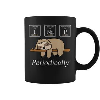 Funny Chemistry Nerdy Lazy Sloth I Nap Periodically Coffee Mug | Mazezy
