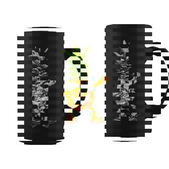 Funny Christmas Dabbing Pineapple Lights Sunglasses Men Boys Coffee Mug - Thegiftio