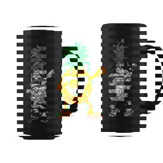 Funny Christmas Dabbing Pineapple Lights Sunglasses Men Boys V2 Coffee Mug - Thegiftio