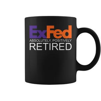Funny Co-Worker Gift Federal Ex Fed Happy Retirement Party Coffee Mug | Mazezy