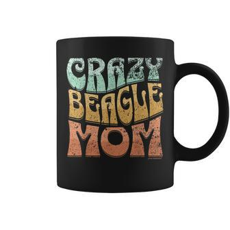Funny Crazy Beagle Mom Retro Vintage Top For Beagle Lovers  Coffee Mug