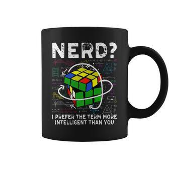 Funny Cube Puzzle Nerd I Prefer The Term Speed Cubing Coffee Mug - Seseable