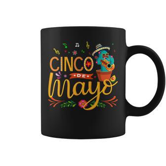Funny Cute Cinco De Mayo Lets Fiesta Mens Womens Kids Coffee Mug | Mazezy