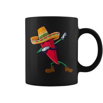 Funny Dabbing Chili Mexican Pepper Dab Coffee Mug | Mazezy