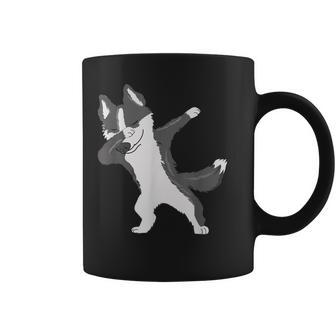 Funny Dabbing Siberian Husky | Cute Dog Dab Coffee Mug | Mazezy