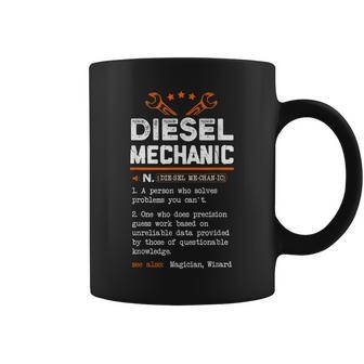 Funny Diesel Mechanic Meaning Definition Noun Gift For Men Coffee Mug - Seseable