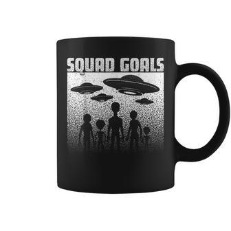 Funny Distressed Alien Squad Ufo Abduction Invasion Coffee Mug | Mazezy