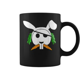 Funny Easter Bunny Pirate Scull Egg Hunting Rabbit Coffee Mug - Seseable