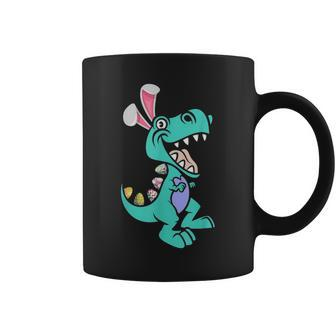 Funny Easter T Rex Bunny Eggs Hunting Dinosaurus Coffee Mug - Seseable