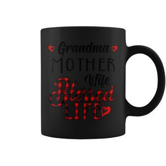 Funny Family Grandma Mother Wife Blessed Life T Coffee Mug | Mazezy