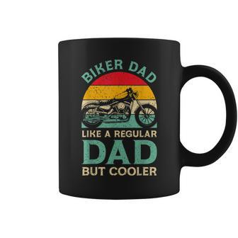 Funny Fathers Day Biker Dad For Biker Motorcycle Dad Gift For Mens Coffee Mug | Mazezy