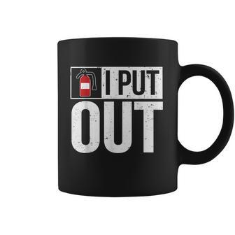 Funny Fire Extinguisher I Put Out Firefighter Coffee Mug - Seseable
