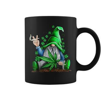 Funny Gnome Pot Leaf 420 Marijuana Weed St Patricks Day Coffee Mug | Mazezy
