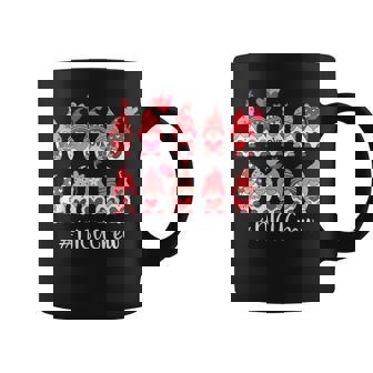 Funny Gnome With Hearts Nicu Crew Valentines Day Matching Coffee Mug - Seseable
