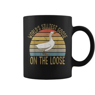 Funny Goose Worlds Silliest Goose On The Loose Vintage Coffee Mug - Seseable