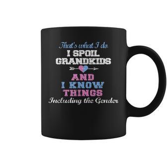 Funny Grandma Keeper Of The Gender Reveal Party Idea Nana Coffee Mug - Seseable