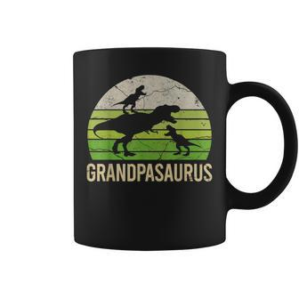Funny Grandpa Dinosaur Grandson Men Gift For Fathers Day Coffee Mug | Mazezy