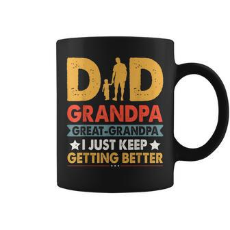 Funny Great Grandpa For Fathers Day Dad From Son Daughter Coffee Mug | Mazezy