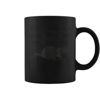 Funny Groundhog Day Scientist Climate Change Coffee Mug | Mazezy