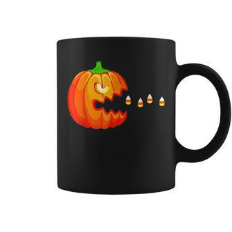 Funny Halloween Pumpkin Eating Candy Corn Boys Kids Girls Coffee Mug - Thegiftio UK