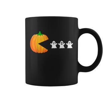 Funny Halloween Women Kids Men Pumpkin Eating Ghosts Coffee Mug - Thegiftio UK