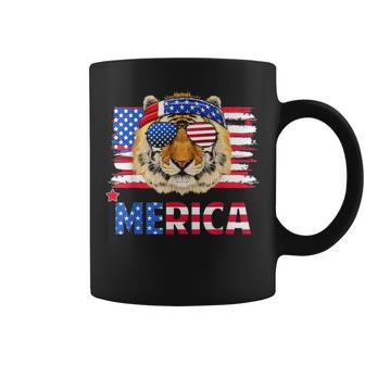 Funny Hanging With Tiger Mom Merica 4Th July Coffee Mug - Seseable