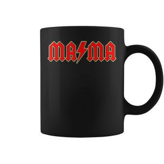Funny Hard Rock Mom Mothers Rock Music Band Gift - Mama Coffee Mug | Mazezy