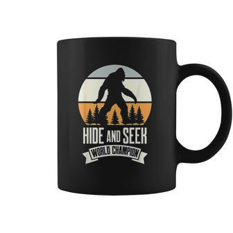 Funny Hide And Seek World Champion Sasquatch Vintage Bigfoot Coffee Mug - Thegiftio UK