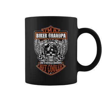 Funny Im A Biker Grandpa Like A Normal Grandpa But Cooler Coffee Mug | Mazezy UK