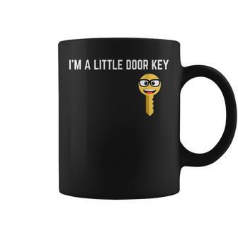 Funny Im A Little Door Key Nerdy Bad Dorky Mom Dad Kids Pun Coffee Mug | Mazezy