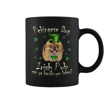 Funny Irish Pub Pekingese Mother Mom Women Dad Dog Pekingese Coffee Mug - Seseable