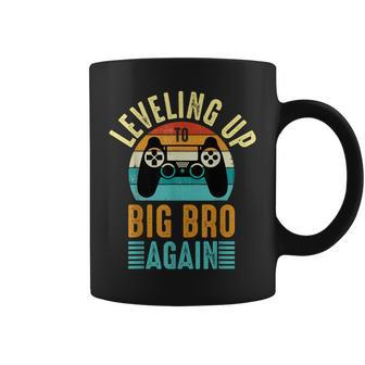 Funny Leveling Up To Big Bro Again Vintage Big Brother Again Coffee Mug - Thegiftio UK