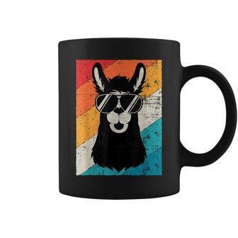 Funny Llama Alpaca Lover Llama Sunglasses Coffee Mug | Mazezy