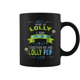 Funny Lolly Lolli Pop Couple Gifts Grandma Grandpa Coffee Mug | Mazezy