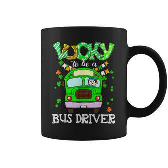 Funny Lucky To Be A Bus Driver St Patricks Day Apparel Coffee Mug - Thegiftio UK