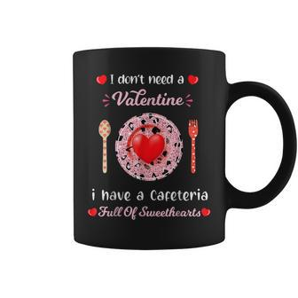 Funny Lunch Lady Valentines Day For Lunch Lady Cafeteria Coffee Mug - Seseable