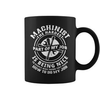 Funny Machinist Sarcastic Machine Operator Gift Coffee Mug | Mazezy
