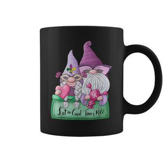 Funny Mardi Gras Gnome Let The Good Times Roll Crawfish Coffee Mug - Seseable