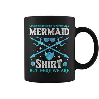 Funny Mermaid For Papa Dad Grandpa Big Brother Swimmer Gift For Mens Coffee Mug | Mazezy