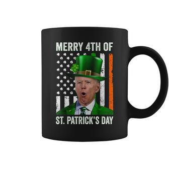 Funny Merry 4Th Of St Patricks Day Joe Biden Leprechaun Hat Coffee Mug | Mazezy