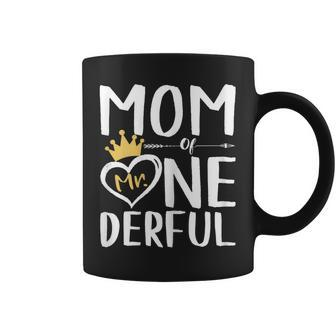 Funny Mom Of Mr Onederful 1St Birthday Boy Matching Gift For Womens Coffee Mug | Mazezy