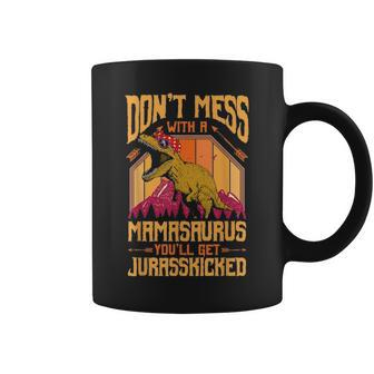 Funny Mothers Day Mamasaurus T Rex Mom Gifts Coffee Mug - Seseable