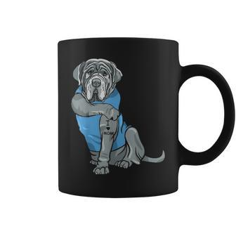 Funny Neapolitan Mastiff Dog I Love Mom Tattoo Lover Gift Coffee Mug - Seseable