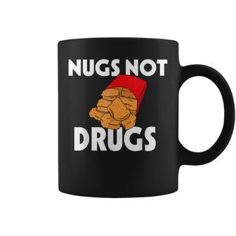 Funny Nugs Not Drugs Delicious Chicken Nugget Bucket V3 Coffee Mug - Seseable