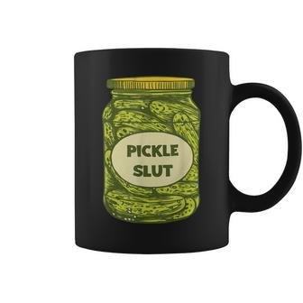 Funny Pickle Slut Who Loves Pickles Apaprel Women Men Kid Coffee Mug | Mazezy